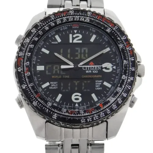 Relógio Citizen Promaster Wingman Vi - Jq8000-50e Prateado Preto