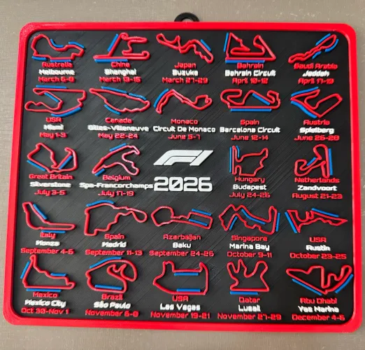 Quadro Formula 1 (Impresso 3D)