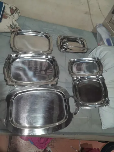 Bandeja de aço inox