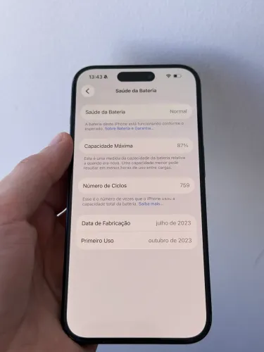 iPhone 15 Pro 256gb 87%