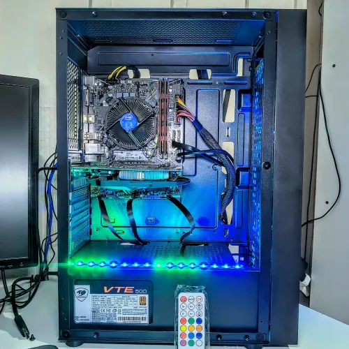 PC Gamer Top, i3 de 10ª, GTX 1050 Ti, 16 Gb Ram, NVME de 500 Gb, HD 1 Tera (Parcelo)