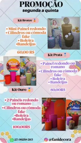 Decoração pegue e monte