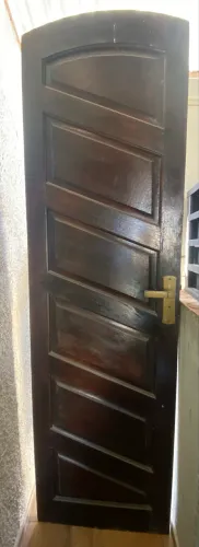 Porta Maciça de Madeira Completa 2,00m x 0,59m