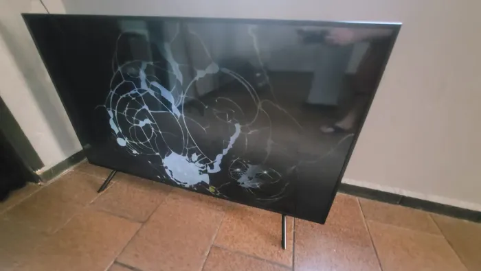 TV samsung 55 tela trincada