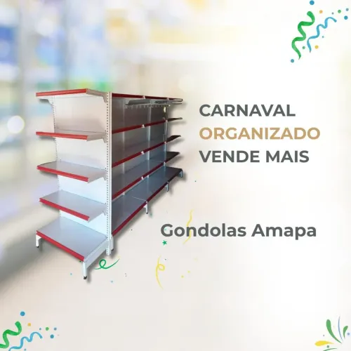 Gôndolas pra comércio novas pronta entrega 