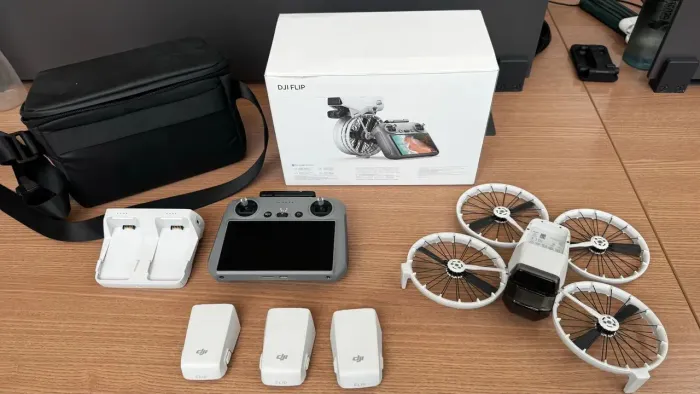 DJI Flip 4k com tela combo fly more drone 3 baterias
