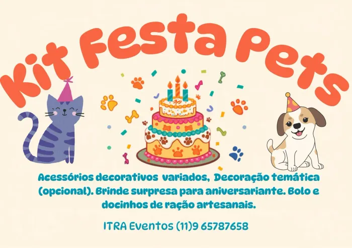 Kit festa Pet na cesta