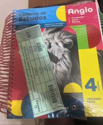 Kit livro de estudos sistema anglo