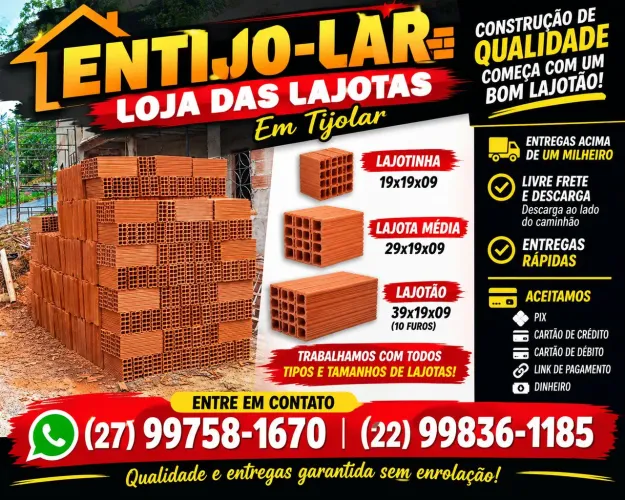O melhor em lajotas e lajotão
