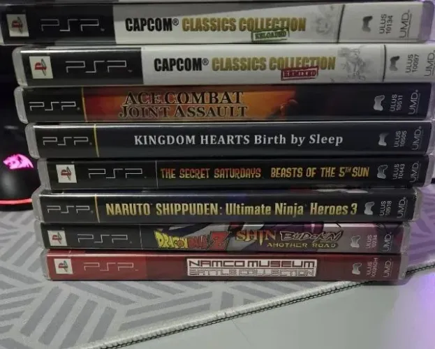 Jogos raros PSP *USADOS* em bom estado, preço por unidade