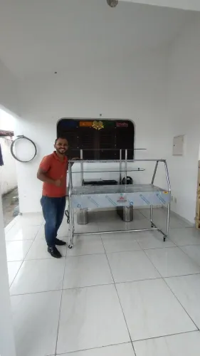 BUFFET SELF SERVICE TÉRMICO 08 CUBAS TAMPO DE VIDRO PROGÁS