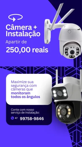 Instalação de câmeras de segurança
