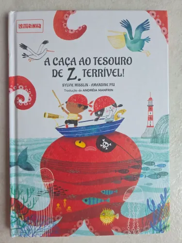 Livro " A Caça ao Tesouro de Z. Terrível!" em excelente estado de conservação 