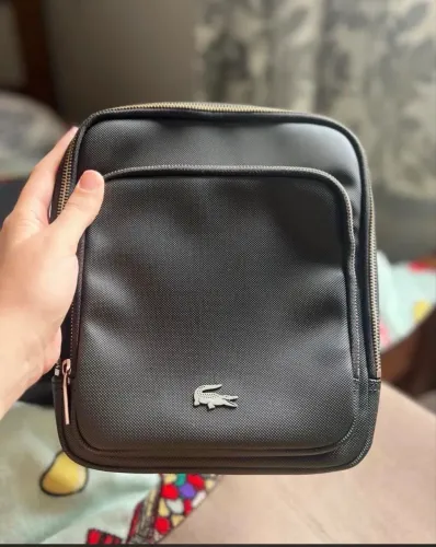Bolsa Transversal / Shoulder Bag Lacoste Preta Original