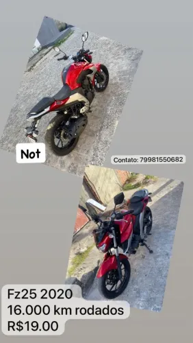 Moto FZ 25 R$ 19.000