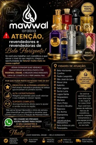 Revendedor(a) BH: hora de multiplicar os seus lucros! MAWWAL ÁRABE