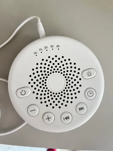 Máquina de Ruído Branco Multicontrol para Dormir com Sons Relaxantes e Luz LED