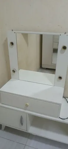 Camarim com Espelho e Luzes - Branco