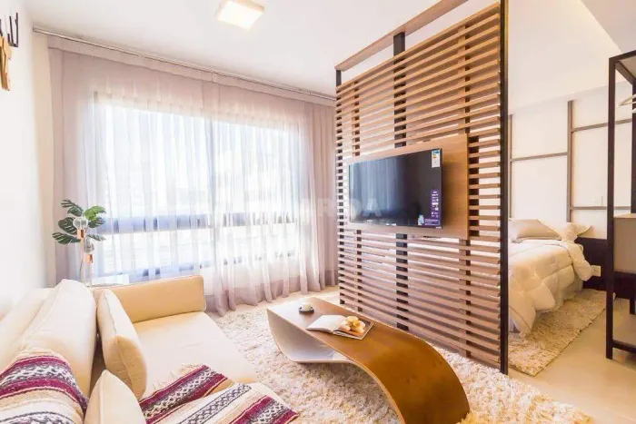 Apartamento mobiliado e decorado de 1 dormitório no bairro Menino Deus !