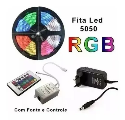 Controlador de Fita LED Wi-Fi 5-24v Rgb Compatível Alexa e Google Home