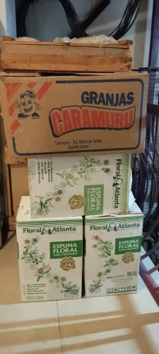 Espuma Floral Atlanta - 3 Caixas Fechadas + 1 Aberta - Preço Imbatível