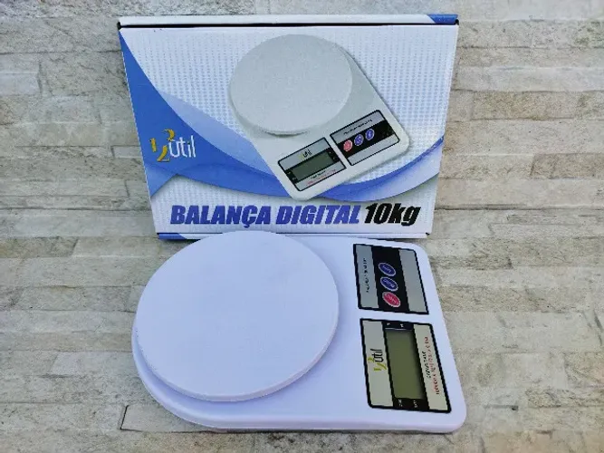 Balança Digital Precisão Cozinha 1g A 10kg + Pilhas de Brinde