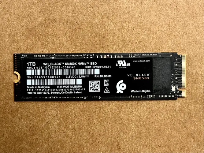 Ssd WD Black M.2 NVMe PCIe Gen4x4 SN850X Leitura 7300MB/s Gravação 6300MB/s