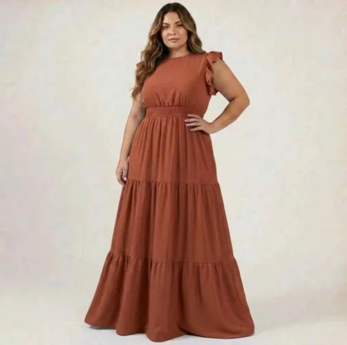 Vestido Longo Plus Size