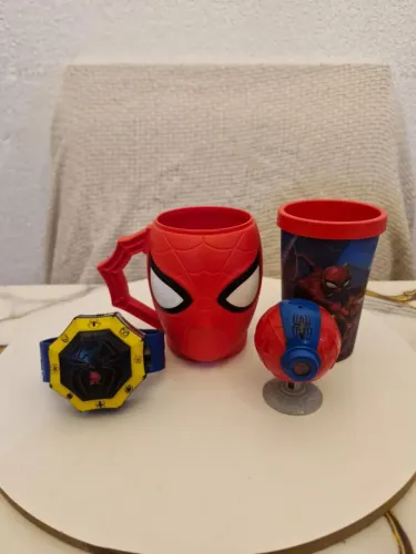 Kit Copo, Sensor e Relógio do Homem-Aranha