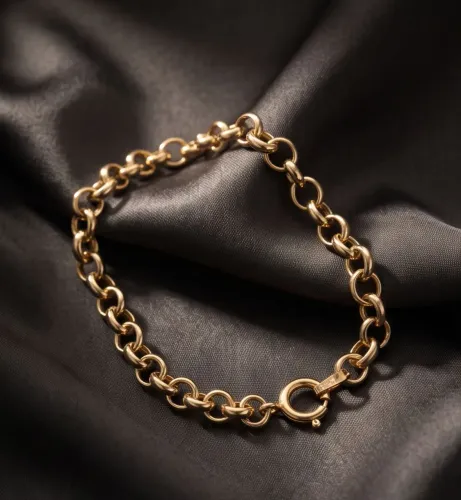 Pulseira elo português ouro 18k