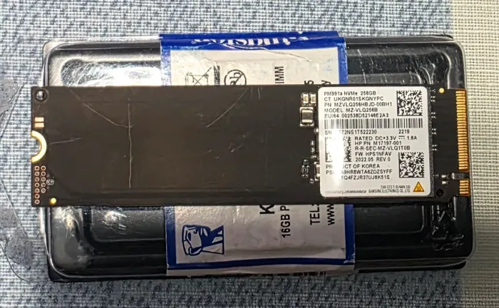NVMe 256gb