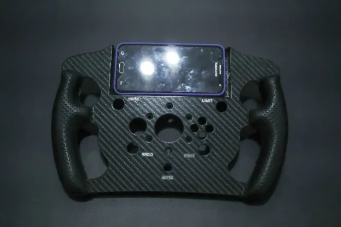 Volante F1 para Thrustmaster T300/TX + Dashboard Samsung J4 (SimHub)