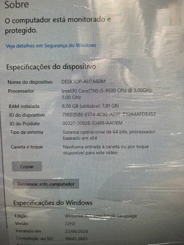 Vende-se CPU Dell 