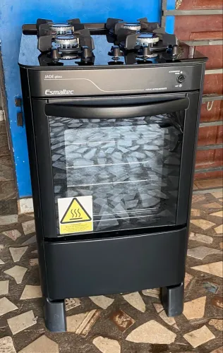 Fogão 4 bocas Esmaltec semi novo de mesa de vidro. ENTREGO