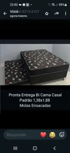 Bicama casal padrão pronta e