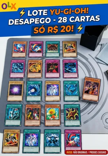 LOTE ÚNICO 28 CARTAS - YU-GI-OH- DESAPEGO RÁPIDO! R$ 20,00!