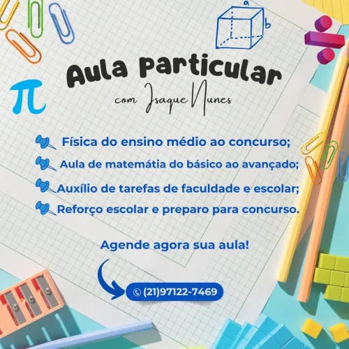 AULAS PARTICULARES DE MATEMÁTICA E FÍSICA