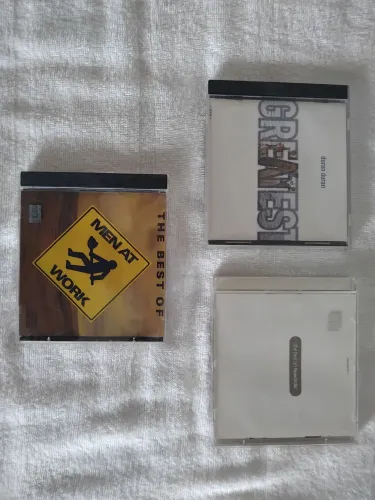 Lote 3 CDs New Wave / Synth-Pop 80s (New Order + Duran Duran + Men At Work)