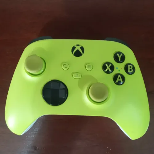 Controle Wireless Xbox 360 - Edição Velocity Verde e Branco | Original | 10/10<br>