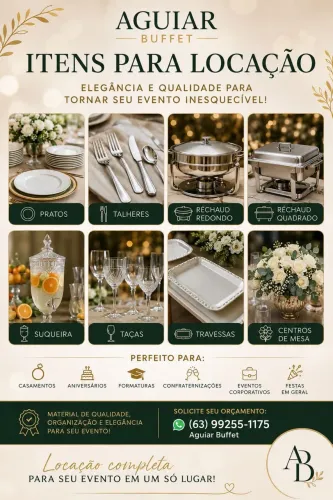Alugamos itens para seu evento