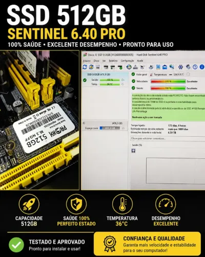 SSD NGFF 512GB 100%
