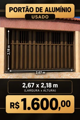 Portão de alumínio