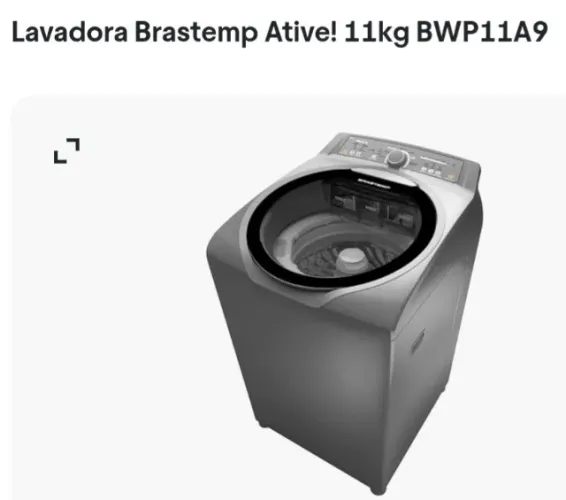 Máquina de lavar Brastemp, BWP11A , inox, 220w, com defeito. BUSCAR NO LOCAL.