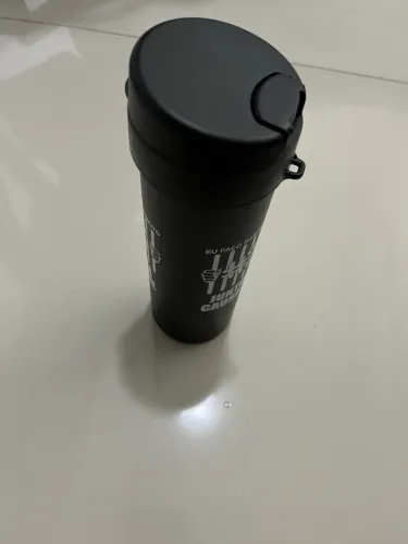 Coqueteleira Squeeze Preto 500ml / Garrafa Academia Causa Animal