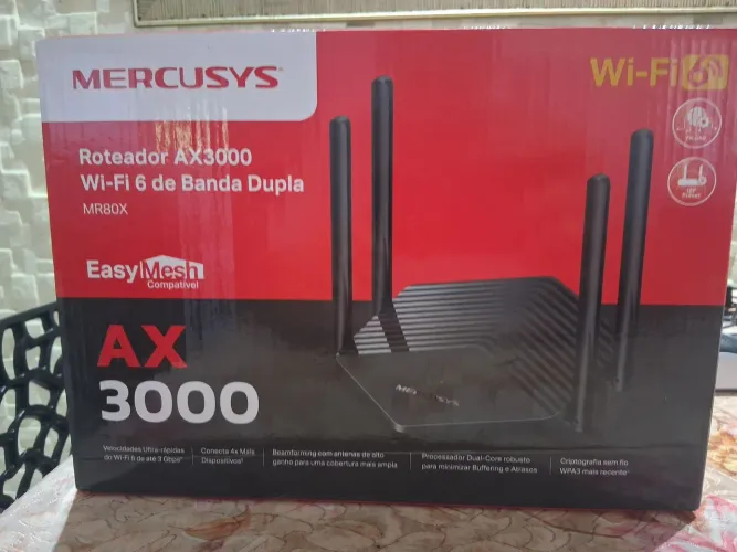Roteador Mercusys AX3000 WIF 6 de banda Dupla