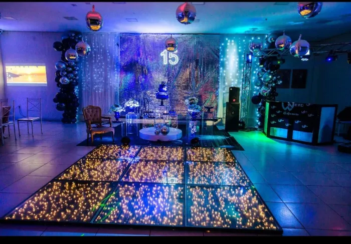 DJ SOM ILUMINAÇÃO PISTA LED