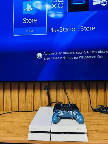Ps4 Fat branco 500GB / só mídia digital