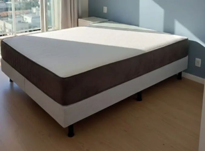 Cama box casal conjugada em espuma D33.Entrego