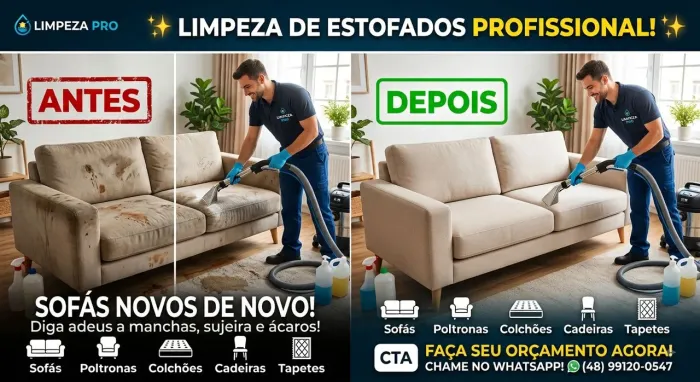 Limpeza de Sofá e Estofados Profissional - Seu Sofá Novo de Novo!