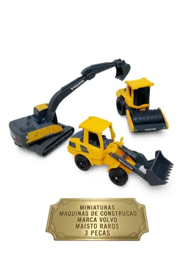 miniatura carrinhos máquinas de construção volvo Maisto raros